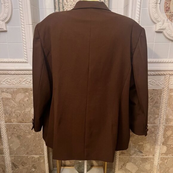 Beu Marc. Sz 30 (4X). Brown Long Sleeve Lined Jacket w Modesty Panel. AL - Picture 5 of 6